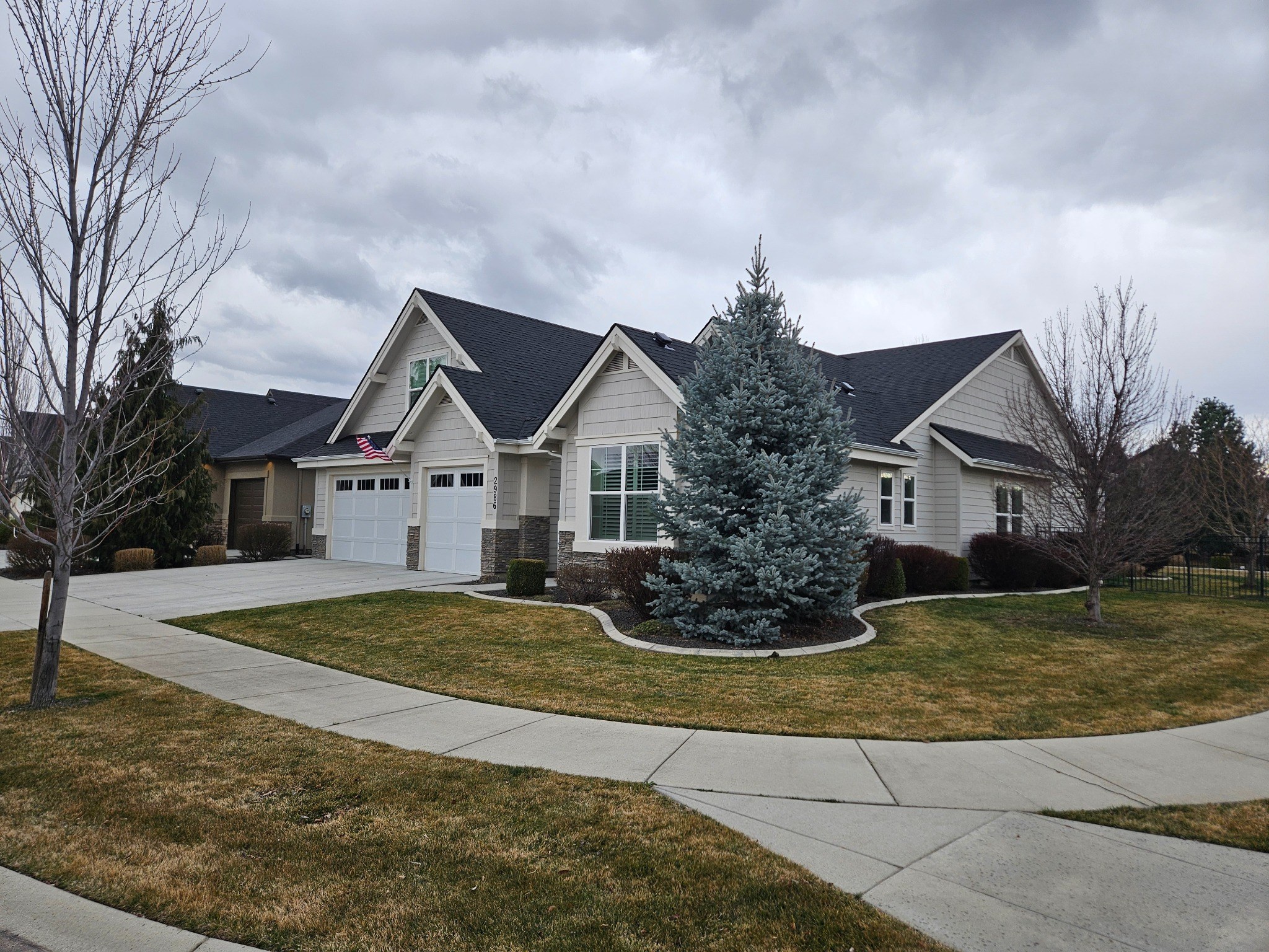 Completed roofing project on a Treasure Valley home